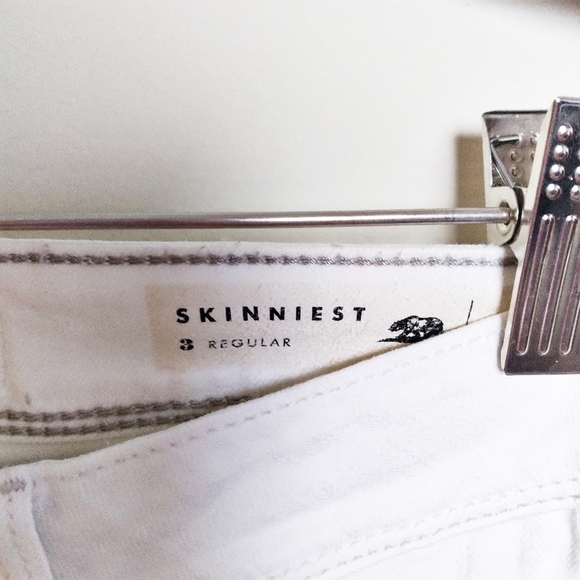 Bullhead White Low Rise Skinniest Skinny Jeans Size 3 Regular - Picture 9 of 10